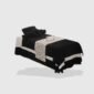 Rosy Beauty Bed Sheet Black